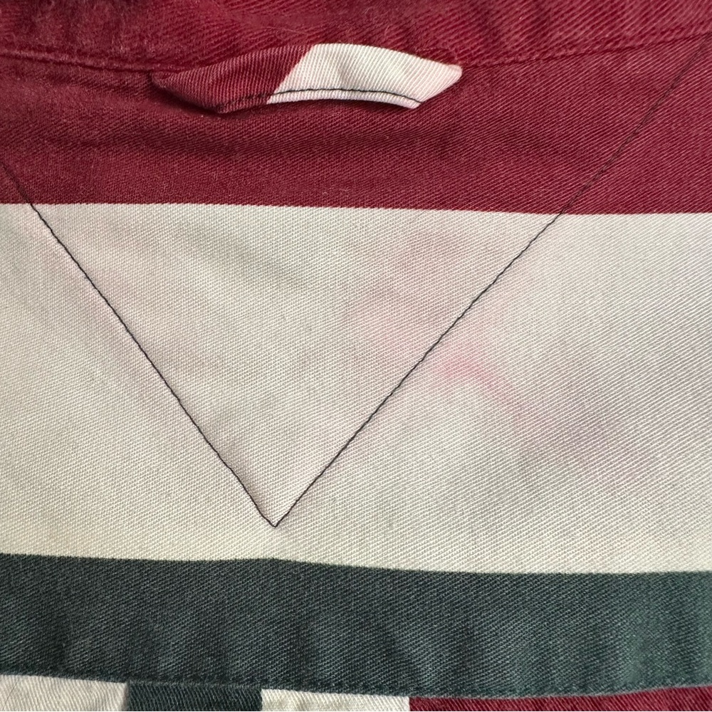 Tommy Hilfiger Men Vintage 90’s‎ Preppy Vertical Striped Button Down Shirt Large - Picture 5 of 7
